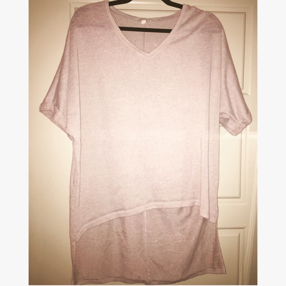Umgee Beige High-Low Tunic